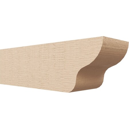 Ekena Millwork 6in. W x 6in. H x 20in. L Greensboro Woodgrain TimberThane Rafter Tail, Primed Tan RFTUR06X06X20GRNRCPR